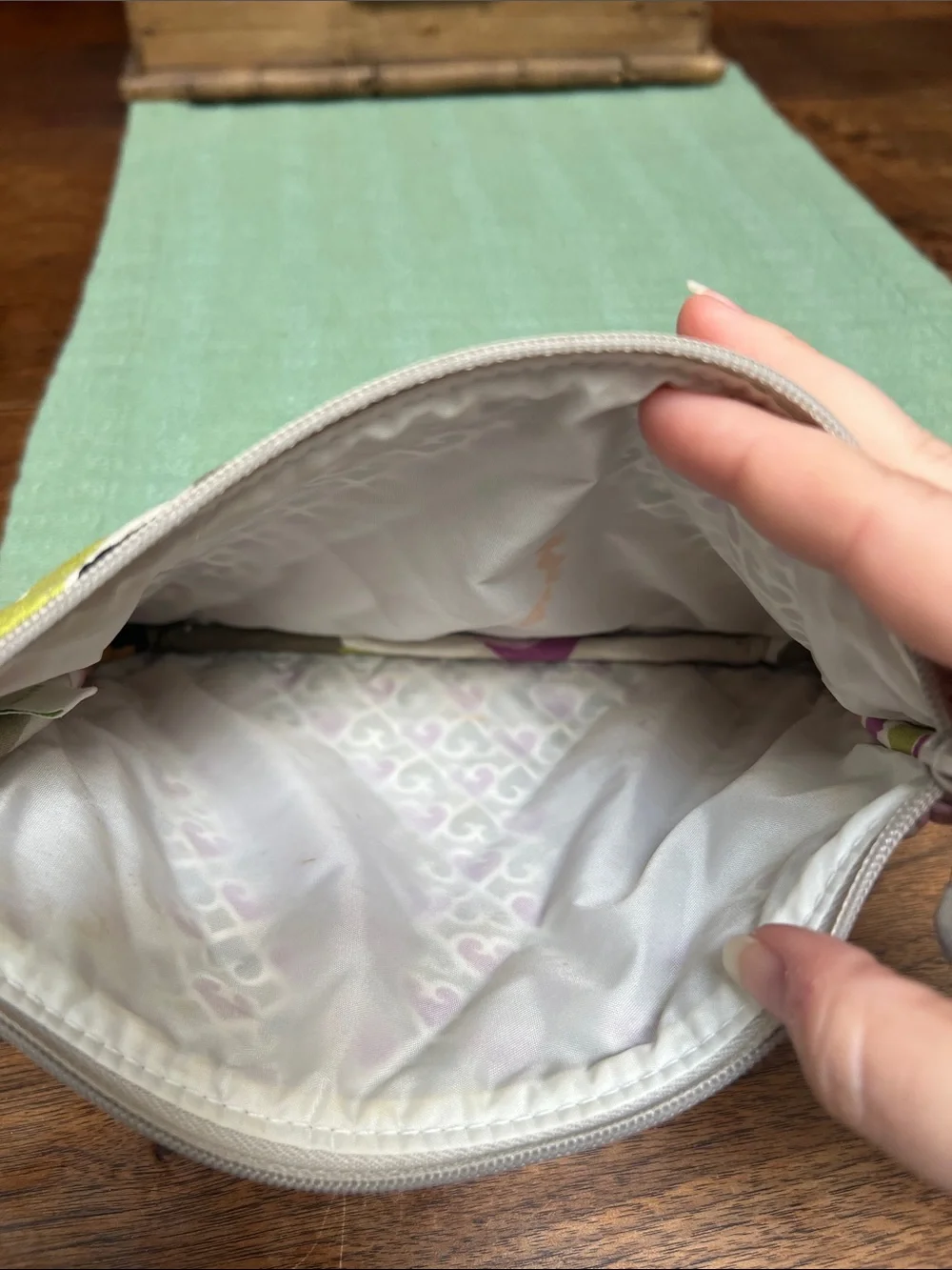 Vera Bradley quilted cosmetic
